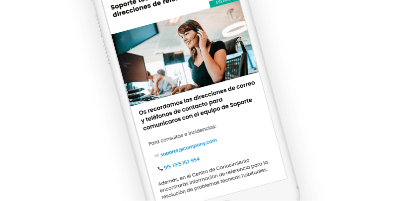 Enlaces tipo email y teléfono en Dialenga