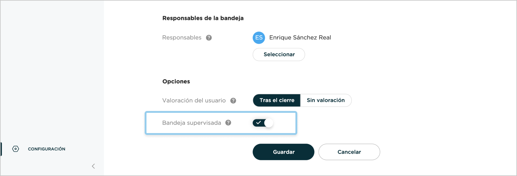 Supervisión activada