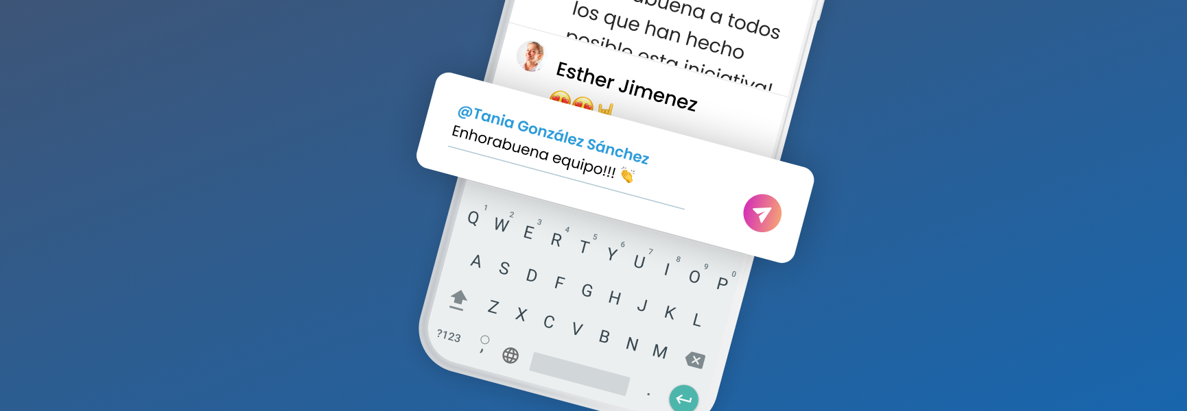 Menciones en comentarios para interacciones