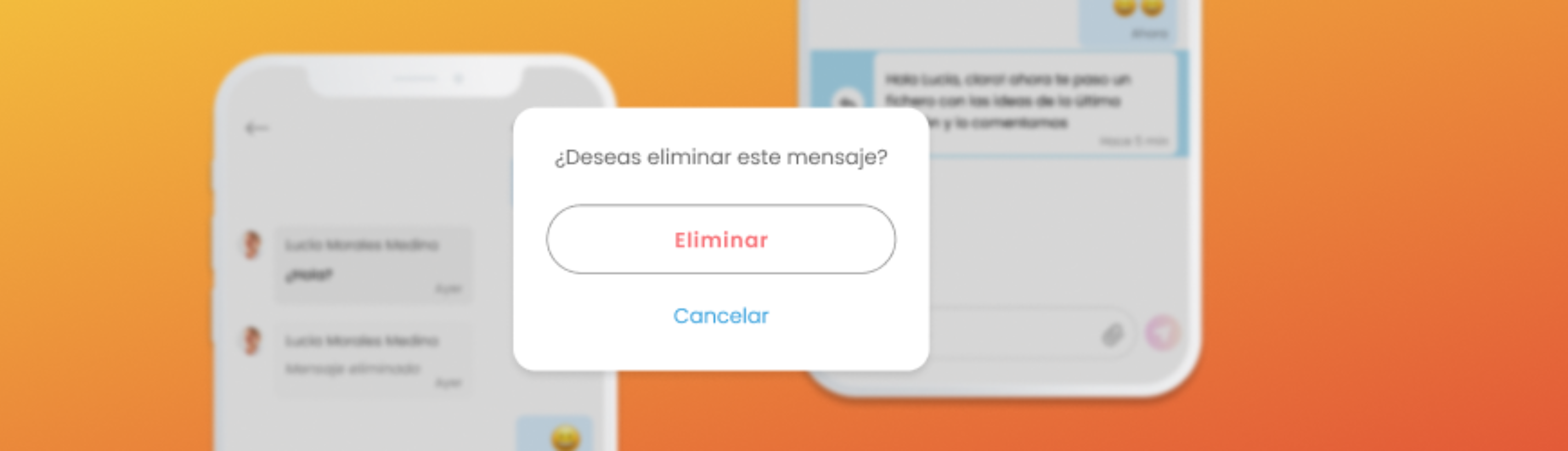 Borrar mensaje de chat