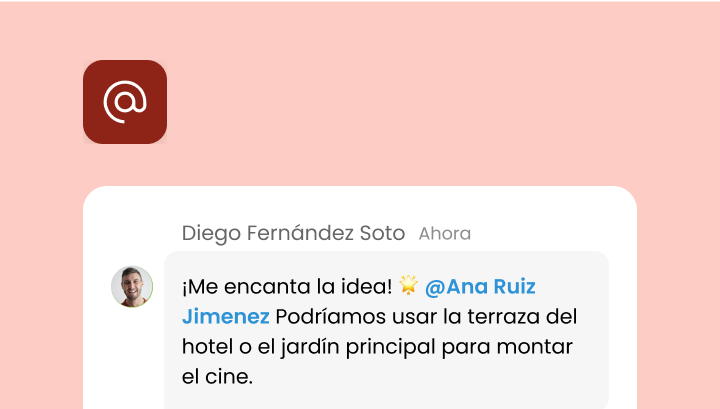 Salas de chat - Menciones