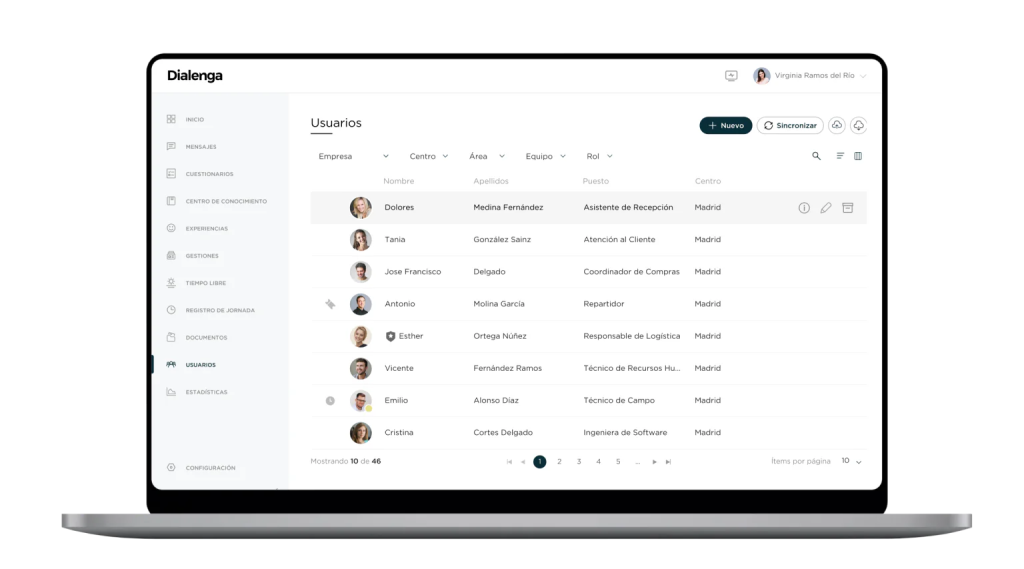 directorio de empleados en intranet
