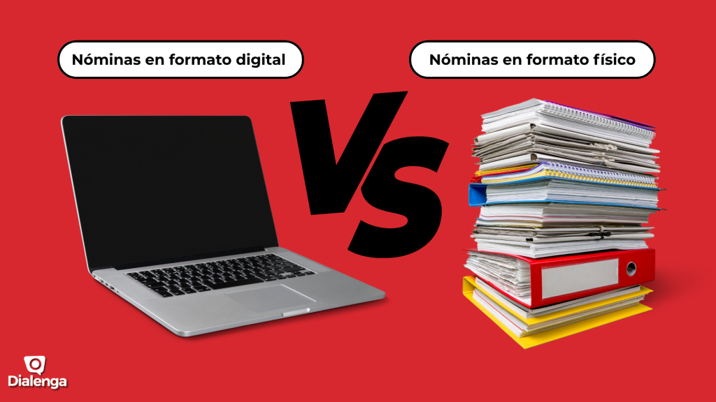 Comparación entre nómina en papel y nómina digital