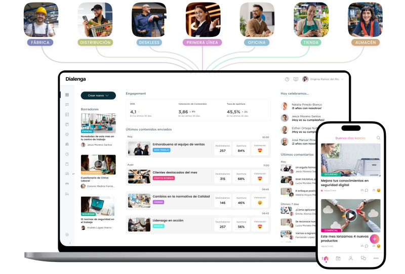 Tu canal corporativo para conectar con todos tus equipos