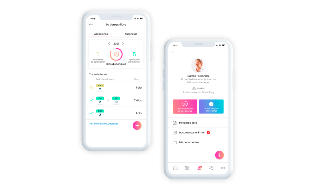 App de vacaciones y ausencias para empleados