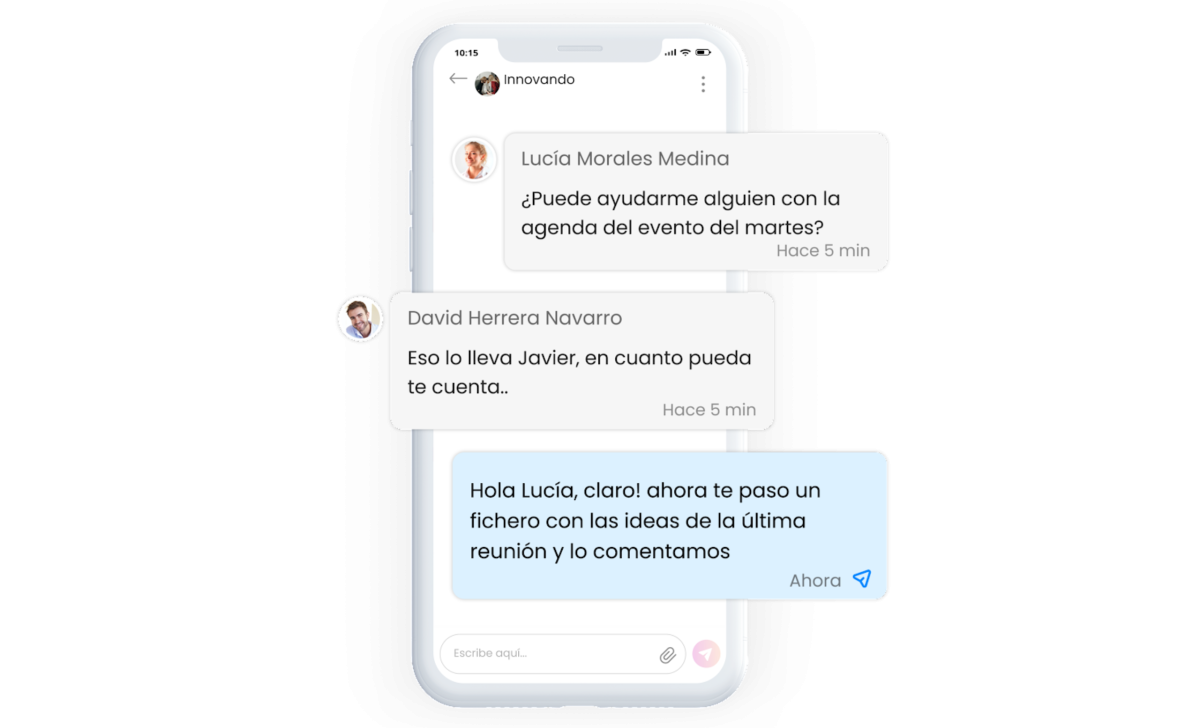 App para chat empresarial para empleados